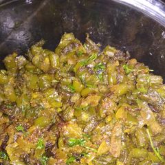 A picture of Coconut and french beans fry.