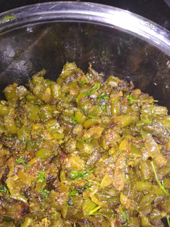 A picture of Coconut and french beans fry.