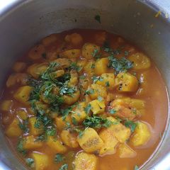 A picture of Matokecurry.#staplefoodReceipecontest#4weekchallenge.