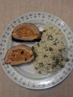 Töltött karaj őzgerincformában sütve recept fotója