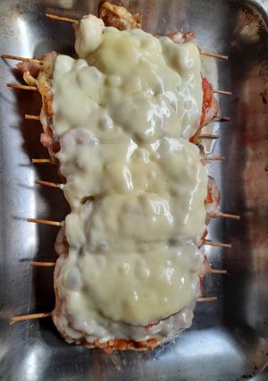 Una foto de Pollo a la Pizza ❤