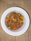 Sausage & Peppers Over Crispy Rosemary Potatoes