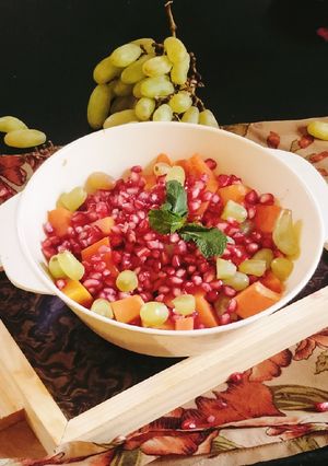 A picture of Fruit chaat (Healthy mix fruit 🍓 chaat).