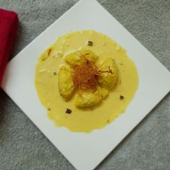 A picture of Sweet Rabdi Samosa.