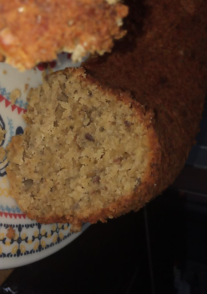 Una foto de Torta de banana avena y semillas