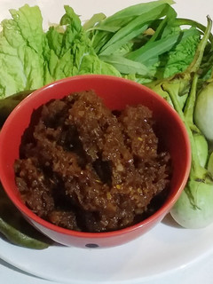 A picture of Spicy Tamarind Paste with Stir-Fried Ground Pork.
