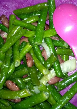 Foto resep Tumis buncis kacang merah