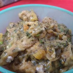 A picture of Oil free lemon pepper chicken.