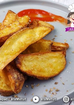 Foto resep Vegan Potato Wedges alaMetut 👩🍳