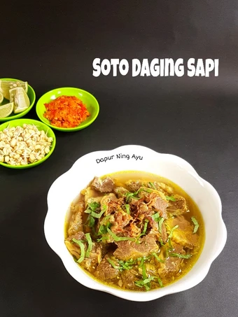 Cara Gampang Menyiapkan Resep 180. Soto Daging Sapi yang Uenak Anti Ribet, Mantap