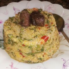A picture of Jollof couscous.
