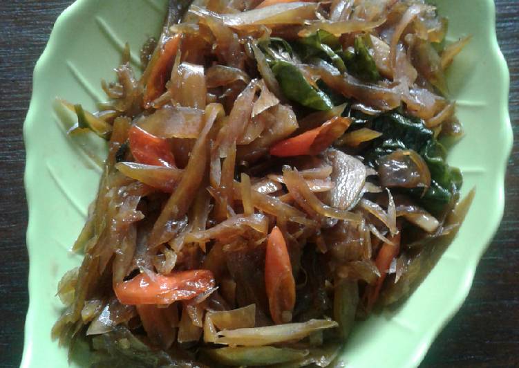 Resep 233. Tumis Pepaya Muda Rebon, Bisa Manjain Lidah