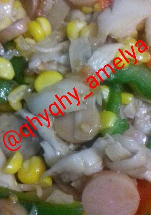Foto resep Jamur Tumis Paprika Hijau