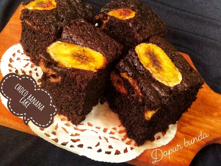 Resep Choco banana cake (lembut &amp;amp; moist), Enak