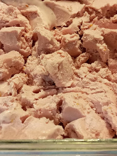 Una foto de Helado de frambuesa