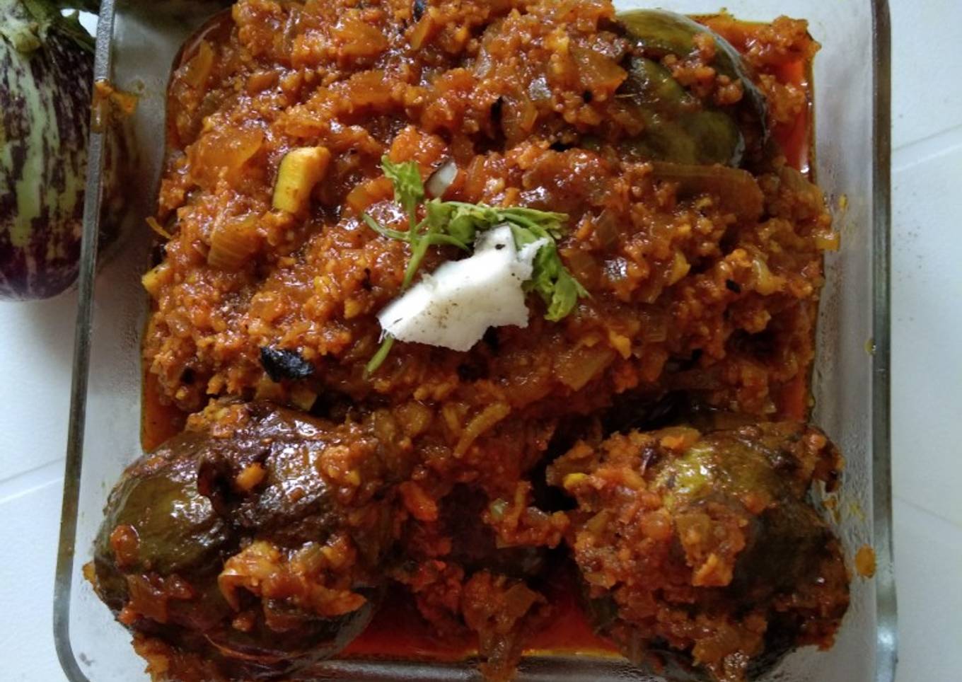 Bharla vanga(bharva baingan, stuffed bringal)