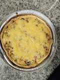 Quiche lorraine de verduras y bacon