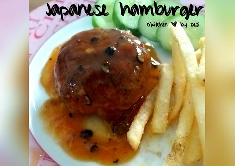 Resep Japanese hamburger(hambagu) yang Lezat