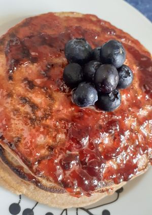 Una foto de Hot cakes de avena 1.2 🍒