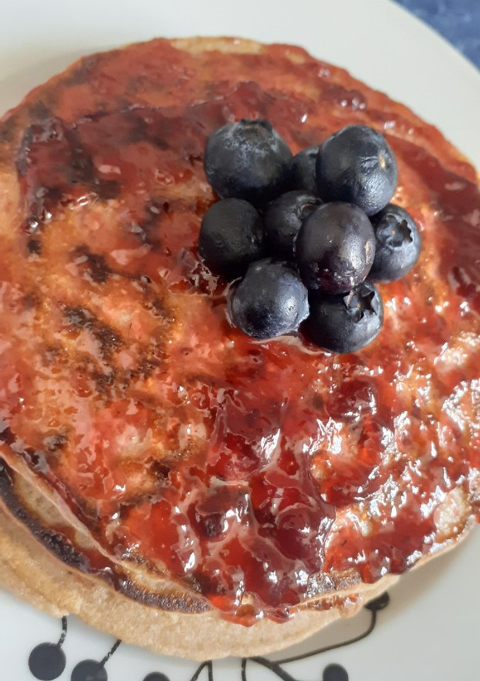 Una foto de Hot cakes de avena 1.2 🍒