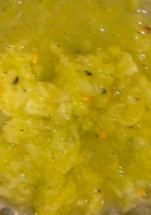 A picture of Kaccha Aam bharta.