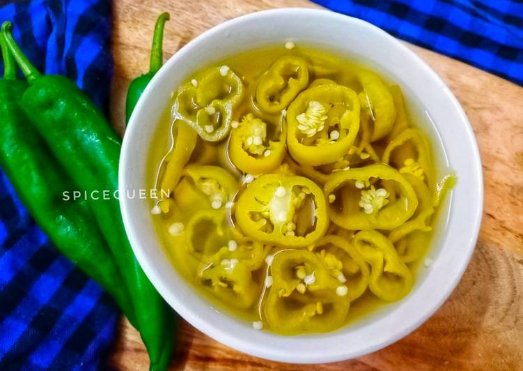 Recipe of Perfect Homemade Pickled chillies