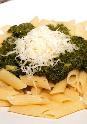 Spenótos penne recept fotója