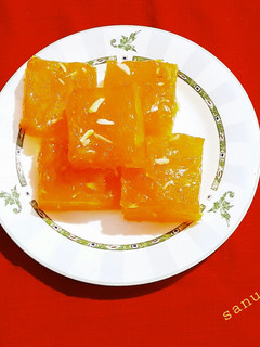 A picture of Custard Powder Halwa.