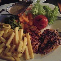 A picture of Grilled chicken breast.