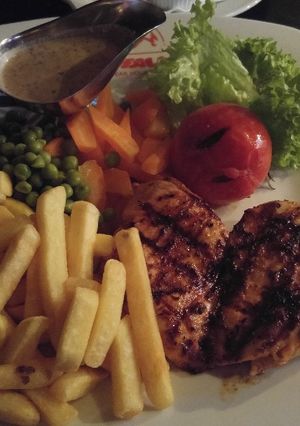 A picture of Grilled chicken breast.
