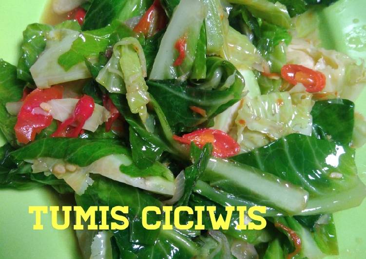 Cara Gampang Menyiapkan Tumis Sayur ciciwis, Enak