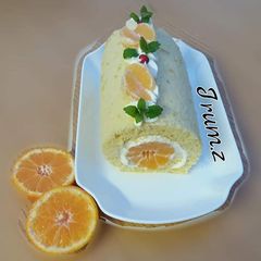 🍊🍰Orange Swiss Roll🍰🍊 A picture of 🍊🍰Orange Swiss Roll🍰🍊.
