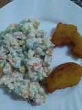 Ensaladilla rusa con pescaditos