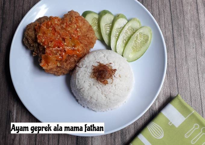 Ayam geprek bensu ala ala mama fathan