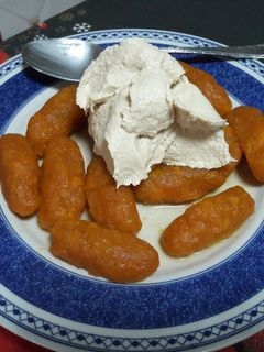 Una foto de Ñoquis de calabaza veganos