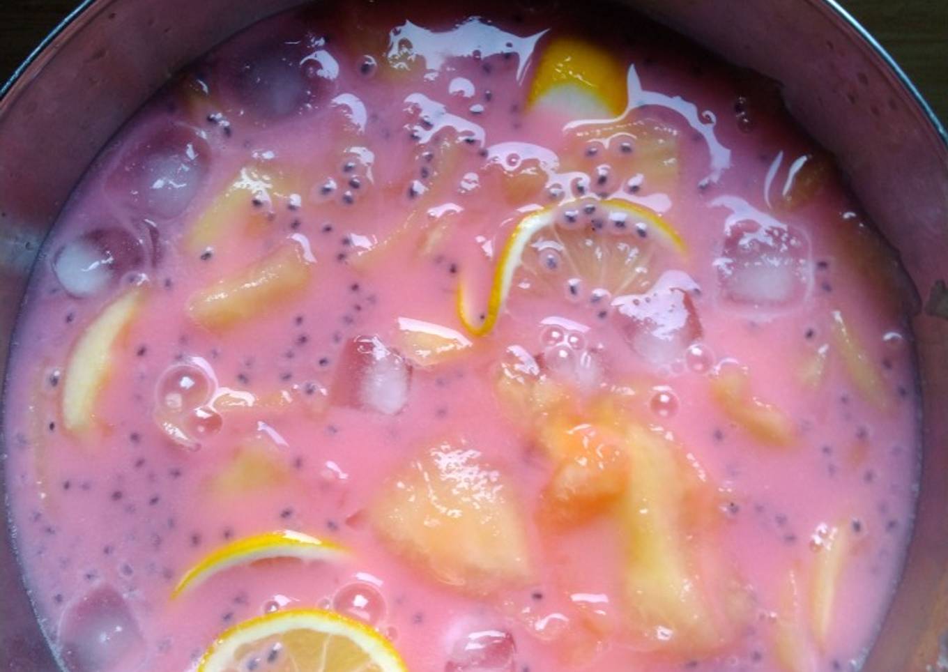 Es Blewah lemon selasih