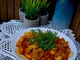 مفركة الكوسا مع البندورة
