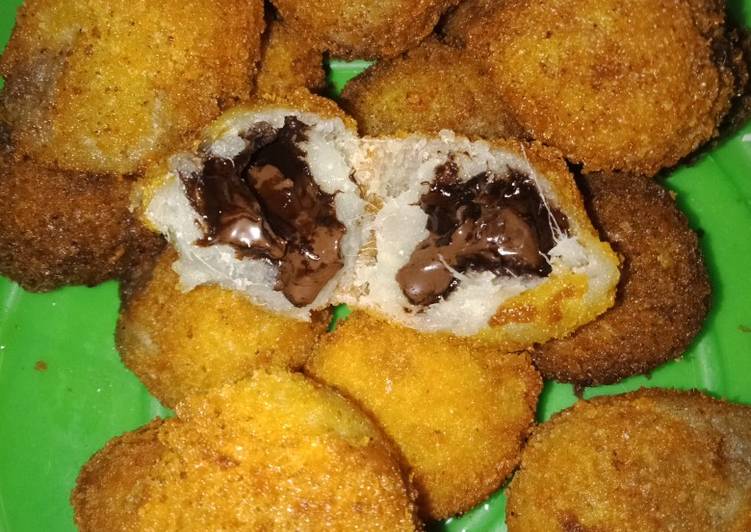 Bola-bola ubi coklat lumer