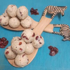 A picture of Peanut Ladoo With Cranberries - Easy To Enjoy Avidly Indian Dessert (Vrat Special).