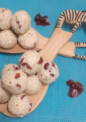 A picture of Peanut Ladoo With Cranberries - Easy To Enjoy Avidly Indian Dessert (Vrat Special).