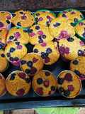 Muffins integrales con frutos rojos