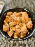 Salmon Zucchini Bowl with Sweet & Spicy Mayo