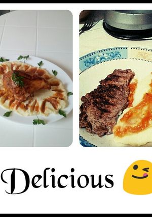صورة لوصفة بوري بصوص الدجاج رافقتها مع فيلي متبل 😋 بنة 👌