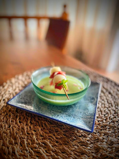 Una foto de Gazpacho de melón