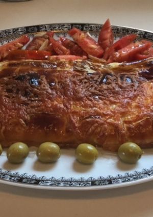Foto principal de Hojaldre relleno de humus de pasta