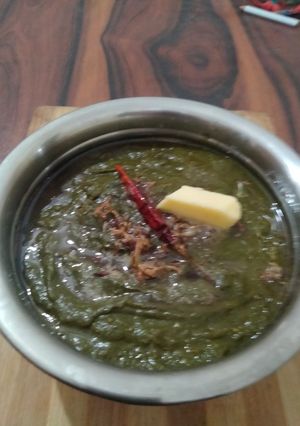 A picture of Sarso ka Saag.