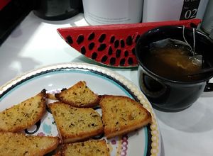 Foto de Torrada com orégano e azeite sem glúten