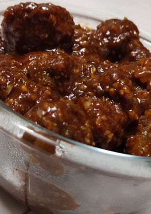 A picture of Veg manchurian.