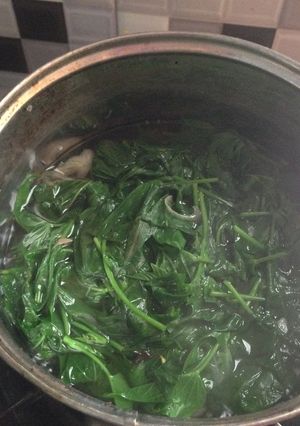 Foto resep Sayur daun ubi jalar (glandir)