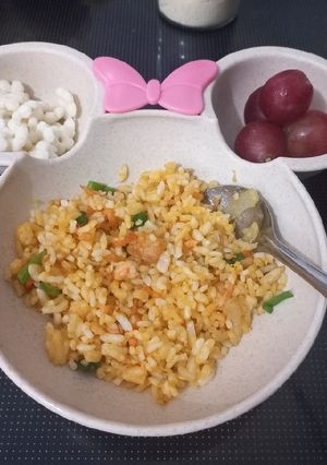 Foto resep Golden Fried Rice (Start 6+) sesuaikan tekstur
